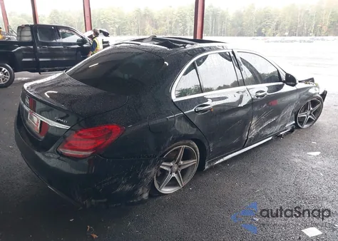 2015 Mercedes-Benz C 300 Sport 4Matic from USA, damaged, VIN 55SWF4KB3FU033176